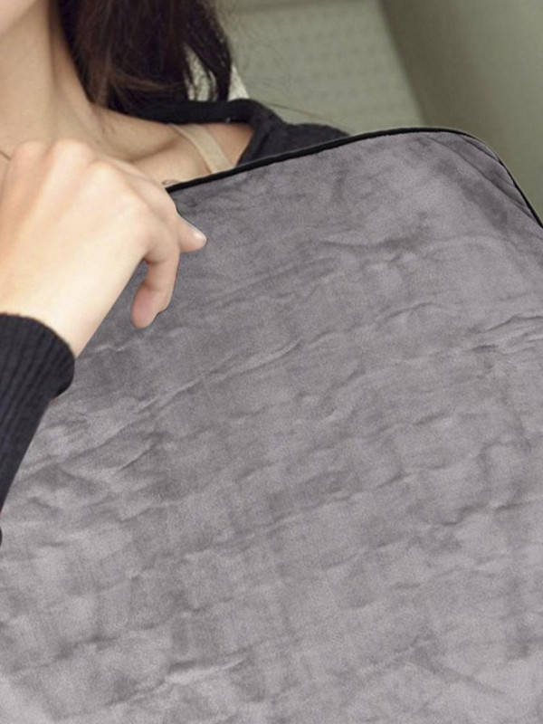 12v auto ajastatud temperatuuriregulaatoriga küttetekk hall flanell 145*100cm suure digiekraaniga elektritekk #W0