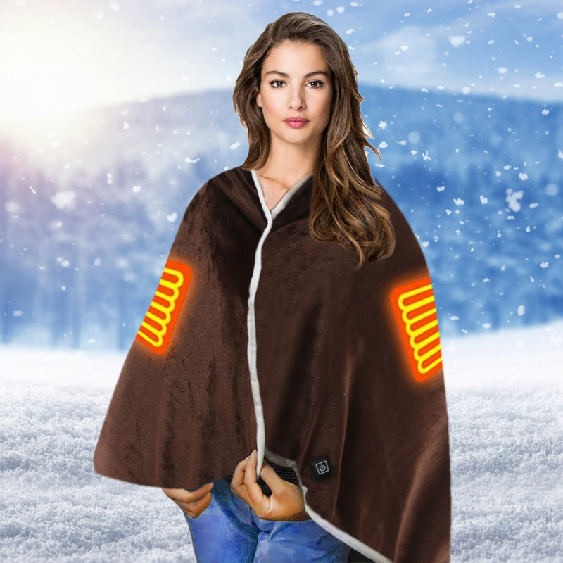 Elektrická vyhrievaná deka s USB priehradkou, ochrana pred chladom, malá elektrická ohrievacia podložka na posteľ #YG