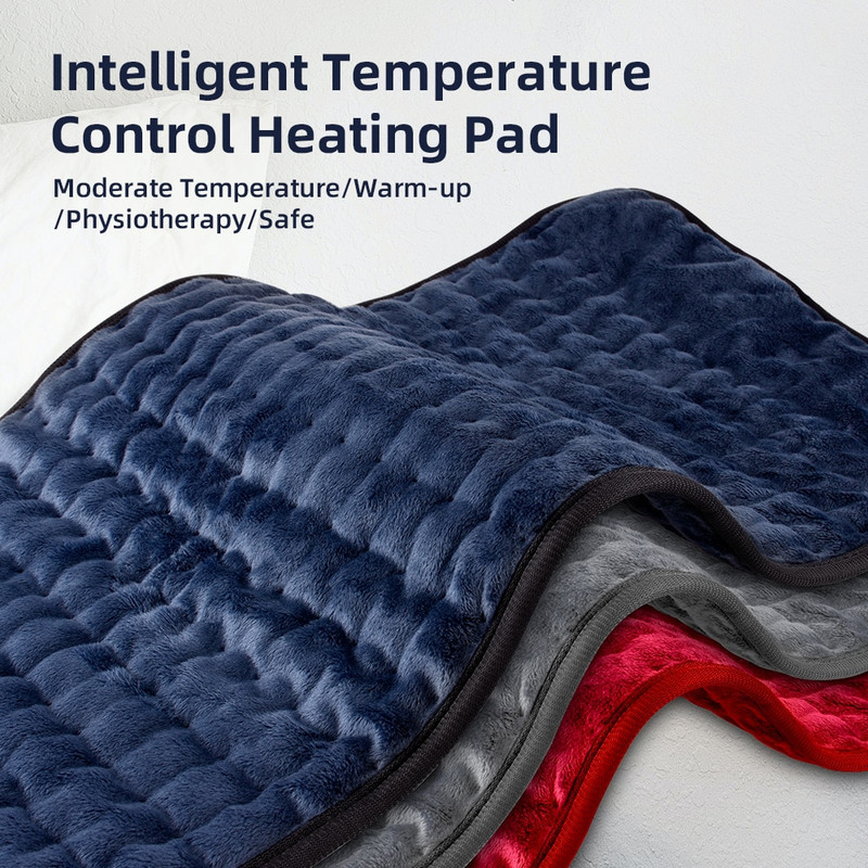 6-úrovňová nastaviteľná elektrická vyhrievacia podložka na ramená, krk, chrbát, nohy, úľava od bolesti, zimná ohrievacia vyhrievacia podložka, vyhrievacia deka
