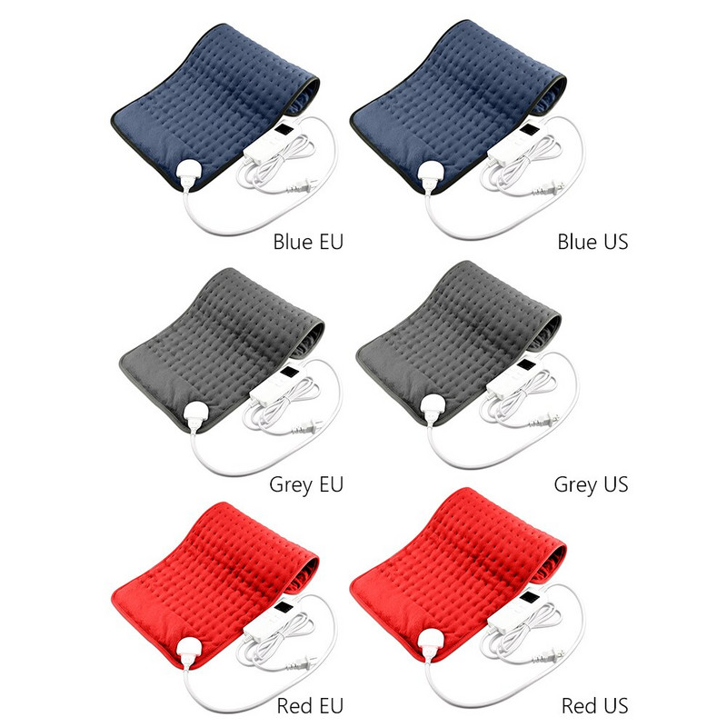 6-úrovňová nastaviteľná elektrická vyhrievacia podložka na ramená, krk, chrbát, nohy, úľava od bolesti, zimná ohrievacia vyhrievacia podložka, vyhrievacia deka