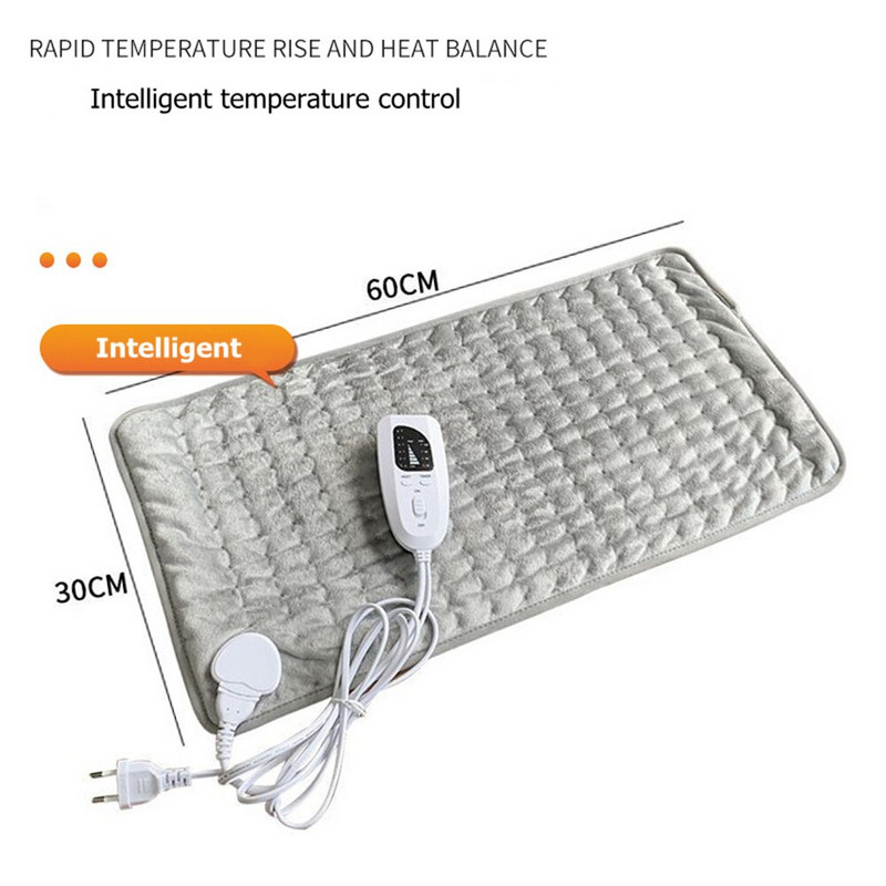 Super meki jastučić za grijanje Električna deka za grijanje Električna deka za dom Jesen Zima Podesiva topla termo deka Grijana osvijetljena