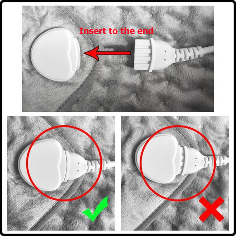Super meki jastučić za grijanje Električna deka za grijanje Električna deka za dom Jesen Zima Podesiva topla termo deka Grijana osvijetljena
