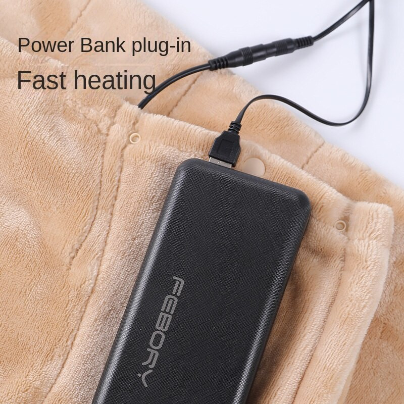 USB električna deka za punjenje Treasure Body Warmer Blaket 5V bežično grijanje šal deka