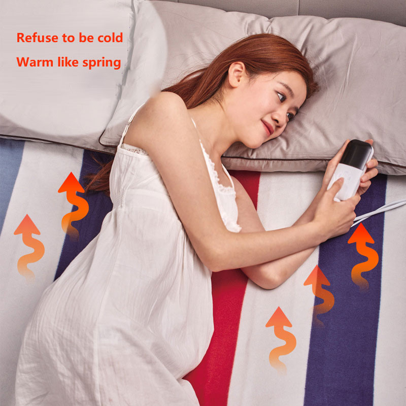 Električna deka Grijana plahta Termalno grijanje Krevet 220v/110v 80x150cm Dvostruko inteligentno vrijeme Dvostruka dvostruka kontrola temperature