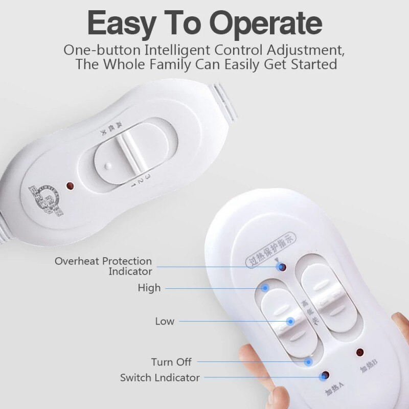 Električna deka 220/110V Deblji grijač Grijana deka Madrac Termostat Električna grijana deka Zimski grijač za tijelo