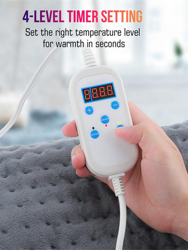 Elektrická vyhrievacia podložka, deka s časovačom, fyzioterapia, rýchla vyhrievacia podložka na rameno, krk, chrbát, nohu, úľava od bolesti, zimné teplo