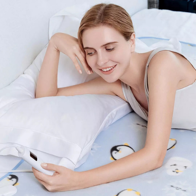 Nova Xiaomi Youpin električna deka Safe Timing 9-brzinska inteligentna kontrola temperature Pranje vodom Uklanjanje grinja na visokim temperaturama