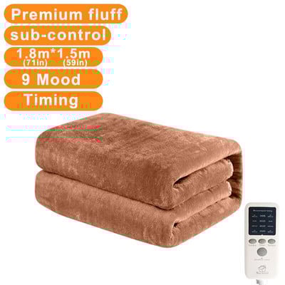 Elektrinė antklodė Storesnė šildytuvas Šildoma žieminė antklodė Čiužinys Termostatas Elektrinis Šildymas Antklodė Kūnas Šiltas Apsauga Šildomas Paklotas