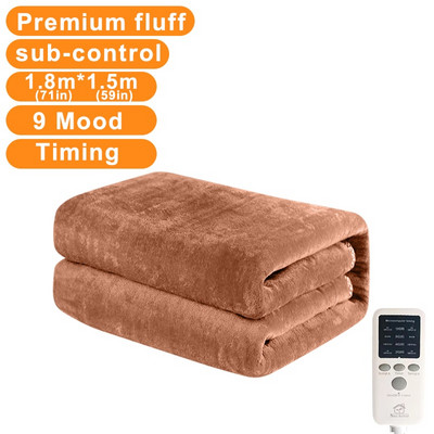 Hrubšia ohrievacia elektrická deka 220/110V s dvojitým ovládaním, vyhrievaná zimná ohrievacia plachta, matrac, termostat, elektrický ohrievač kobercov