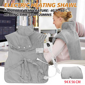 Elektrická deka, vyhrievacia šatka, termálna vyhrievacia podložka, ohrievač, nastaviteľná teplota, ramená, krk, chrbát, vyhrievaná podložka, zábaly, úľava od bolesti