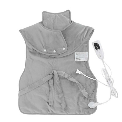 Elektrická deka, vyhrievacia šatka, termálna vyhrievacia podložka, ohrievač, nastaviteľná teplota, ramená, krk, chrbát, vyhrievaná podložka, zábaly, úľava od bolesti