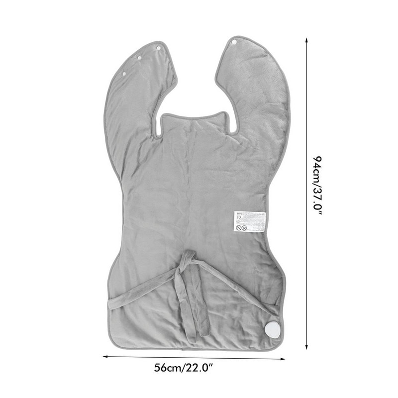 Elektrická deka, vyhrievacia šatka, termálna vyhrievacia podložka, ohrievač, nastaviteľná teplota, ramená, krk, chrbát, vyhrievaná podložka, zábaly, úľava od bolesti