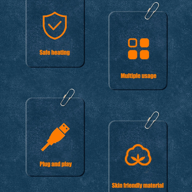 USB vyhrievaná teplá šatka elektrická vyhrievaná plyšová deka 5V vyhrievaná pláštenka vyhrievaná deka na kolená koralová flanelová vyhrievaná deka TG