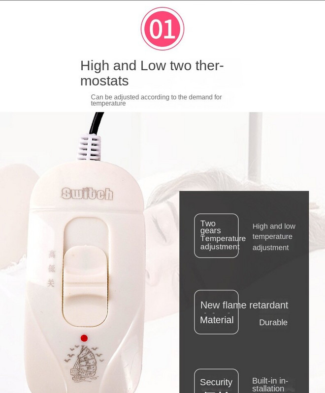 Elektrická deka, jednoduchá dvojitá teplá nízkonapäťová 36V zahustená deka, elektrická deka, zasúvacia do USB rozhrania