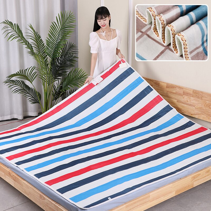 Elektrická deka 220V ohrievač Vyhrievaná deka Termostat Elektrická vyhrievacia deka pre postele Bezpečnostné elektrické vyhrievacie produkty