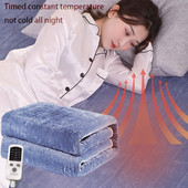 Elektrická deka Zimná teplá vykurovacia hrubšia plyšová vykurovacia prikrývka Vyhrievané prikrývky Elektrický matrac Nastaviteľná teplota Ohrievač tela