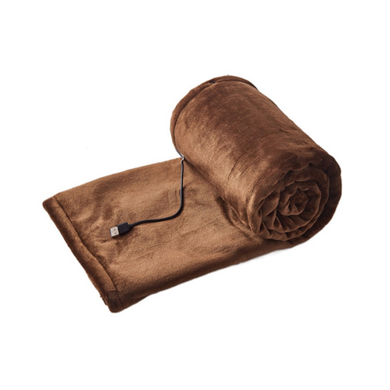 Elektrická vykurovacia deka s USB, domáce potreby, 5V elektrický vykurovací šál, mäkký, šetrný k pokožke, nabíjateľný do domácnosti, posteľnej kancelárie