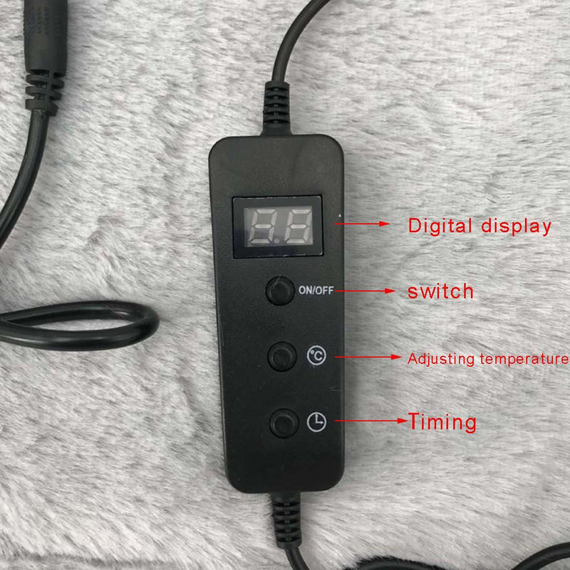 46cm X 80cm elektromos fűtőtakaró 12V elektromos fűtött autós teherautó utazási kordbársony puha meleg takaró #W0