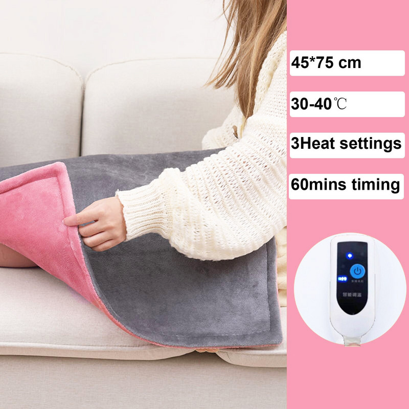 Elektrická vyhrievaná dvojitá termo deka 45x75cm Nastaviteľný elektrický ohrievač Elektrická vyhrievacia deka Dropshipping TG