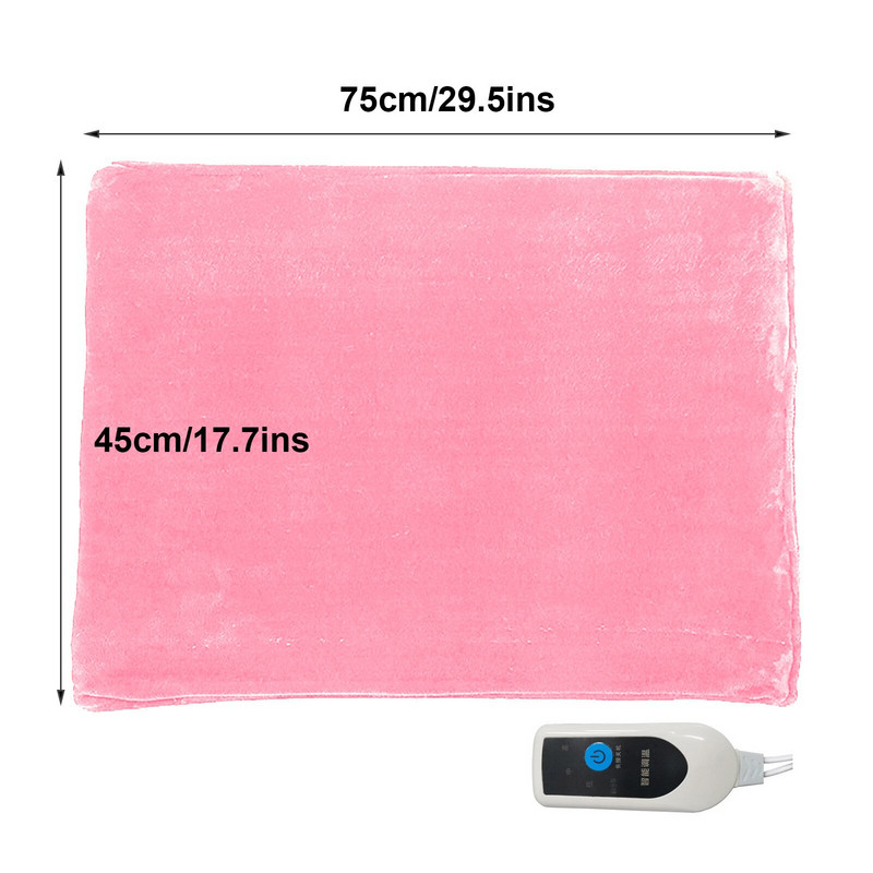 Elektrická vyhrievaná dvojitá termo deka 45x75cm Nastaviteľný elektrický ohrievač Elektrická vyhrievacia deka Dropshipping TG