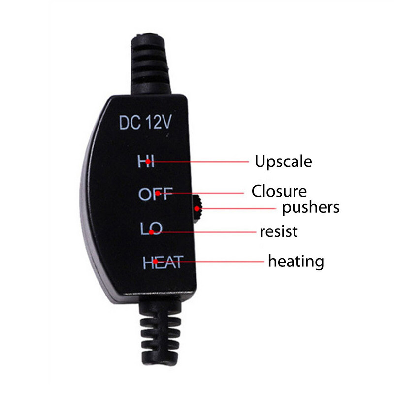 12V automobilio elektrinis šildomas antklodė 2 pavarų reguliuojamas žieminis šildytuvas kilimas šildomas kilimėlis Šildomas kilimėlis Rankoms kelio pėdoms šildomas 150x110cm