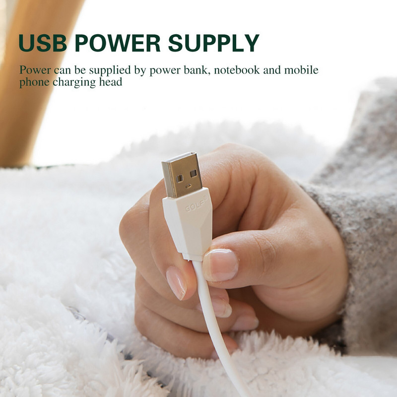Pătură electrică Usb Încălzitor de pat cald Termostat Saltea electrică Pătură moale de încălzire Încălzitor Covor Covor Outils de birou