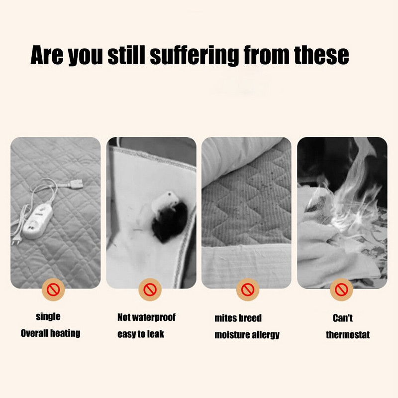 Elektrická deka 220v 110v inteligentný ohrievač jeden dvojitý konštantná teplota elektrické kúrenie zimné dvojité ovládanie pre domácnosť