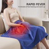 Elektrická vyhrievacia podložka s USB s ohrievačom rúk, šál, elektrické prikrývky, zimné teplé malé prikrývky na kancelársku pohovku, zdriemnutie si