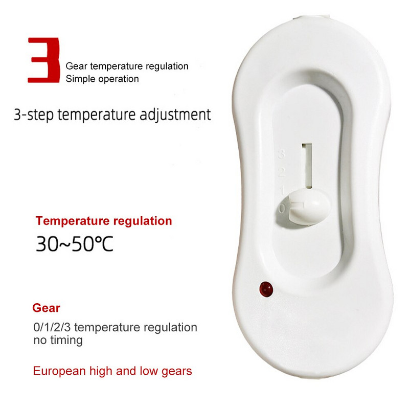 80x60cm 230V elektromos takaró fűthető takaró megfordítható flanel takaró matrac 3 hőbeállítás téli testmelegítő