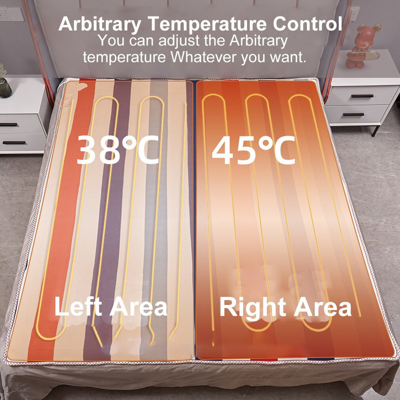 Elektrická deka 220/110V hrubšia ohrievacia deka 9-stupňová nastaviteľná elektrická ohrievacia deka zimný ohrievač tela matrac
