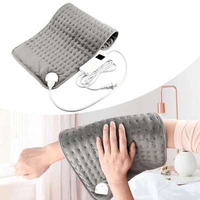 Elektrické vyhrievacie podložky, ohrievač, úľava od bolesti chrbta a kŕčov, automatické vypnutie, JP červená vyhrievacia podložka, deka, krk, rameno, bolesť chrbta