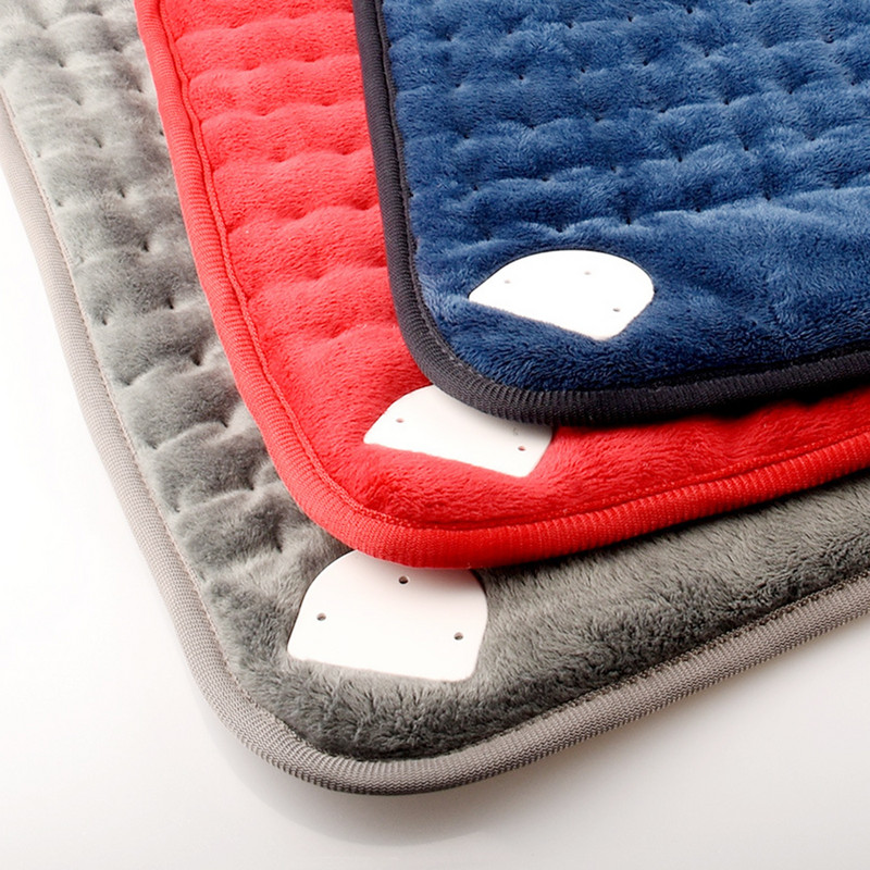 Elektrické vyhrievacie podložky, ohrievač, úľava od bolesti chrbta a kŕčov, automatické vypnutie, JP červená vyhrievacia podložka, deka, krk, rameno, bolesť chrbta