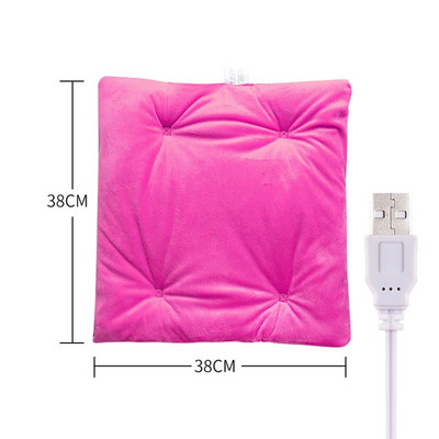 2022 Jesenná zima Teplá elektrická vyhrievacia podložka s USB, vyhrievacia podložka do auta, kancelárska stolička, vyhrievané podložky do domácnosti, vankúš do domácnosti, vyhrievaný vankúš na jogu