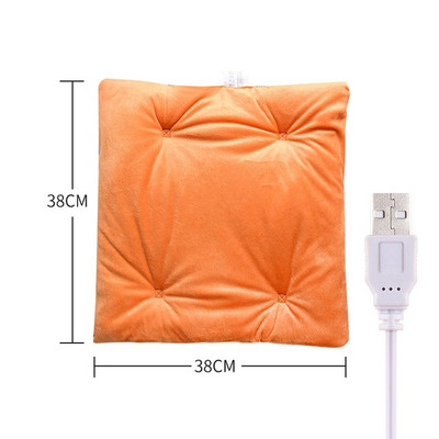 2022 Jesenná zima Teplá elektrická vyhrievacia podložka s USB, vyhrievacia podložka do auta, kancelárska stolička, vyhrievané podložky do domácnosti, vankúš do domácnosti, vyhrievaný vankúš na jogu