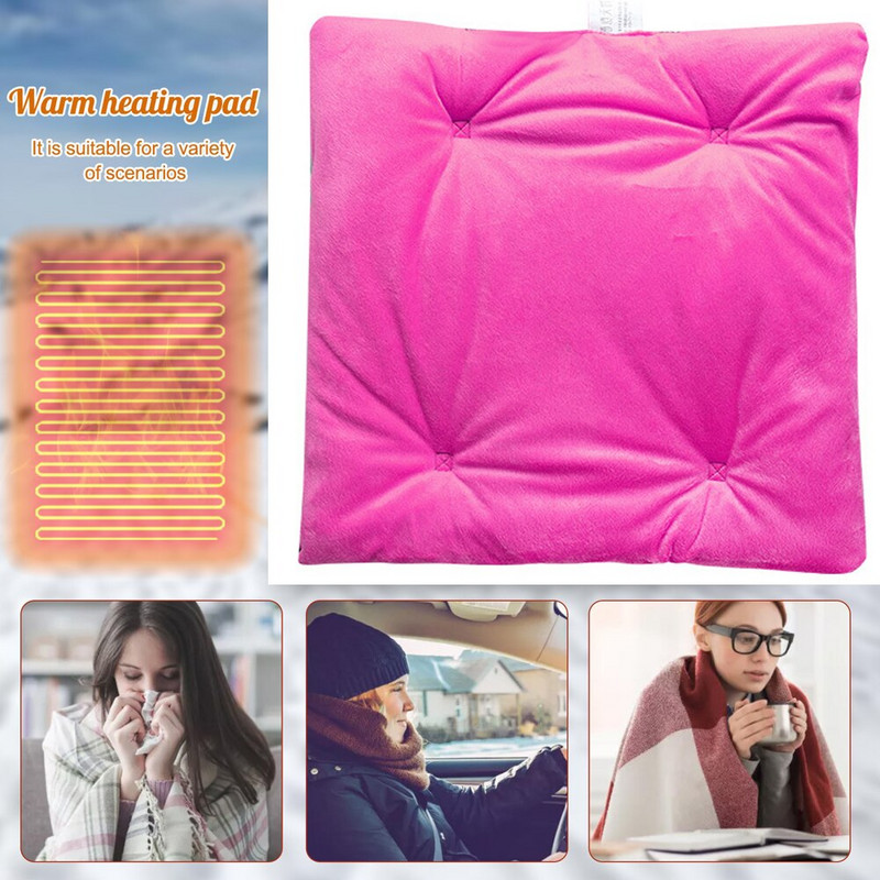 2022 Jesenná zima Teplá elektrická vyhrievacia podložka s USB, vyhrievacia podložka do auta, kancelárska stolička, vyhrievané podložky do domácnosti, vankúš do domácnosti, vyhrievaný vankúš na jogu