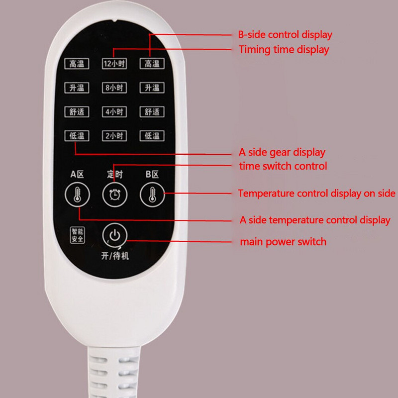 Elektrická deka 220/110V hrubšia ohrievacia deka vyhrievaná deka matrac termostat elektrická vykurovacia bezpečnostná deka zimný ohrievač tela
