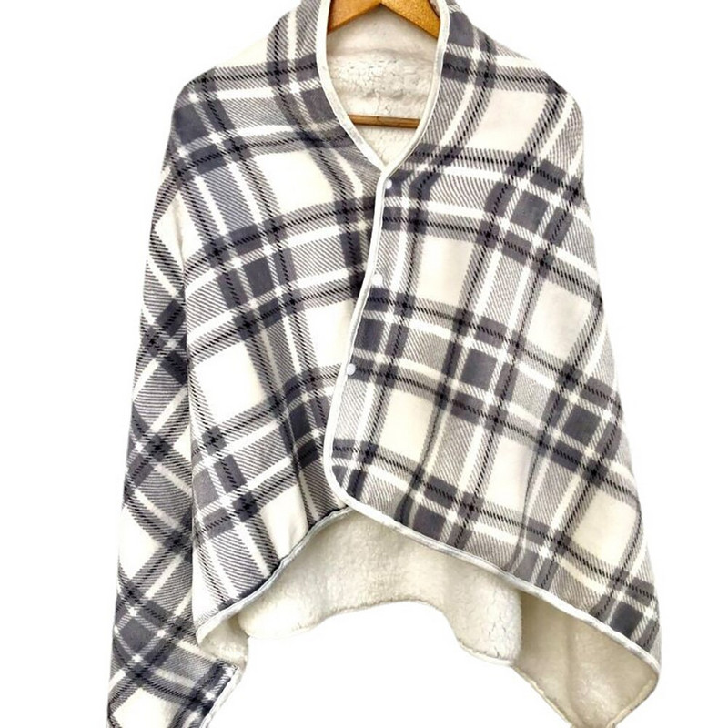 USB elektrická deka, multifunkčná nositeľná elektrická deka, 3 nastavenia teploty, mäkká ochrana proti chladu, ohrievač kolien do kancelárie