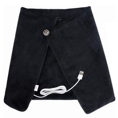 Vyhrievaná šatka, elektrická vyhrievacia deka, ohrievač tela s USB napájaním, vankúš na sedadlo, zimný plyšový vyhrievaný teplý šál do auta, kancelárie, domácnosti