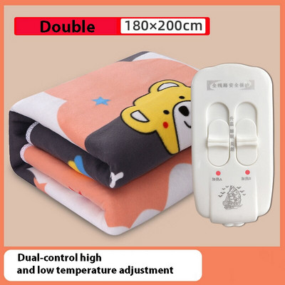 Elektrická deka, hrubší ohrievač, dvojitý ohrievač tela, 150 * 120 cm, vyhrievaná deka, termostat, vykurovacie elektrické deky do postelí