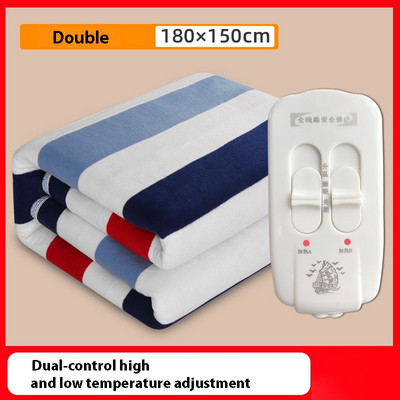 Elektrická deka, hrubší ohrievač, dvojitý ohrievač tela, 150 * 120 cm, vyhrievaná deka, termostat, vykurovacie elektrické deky do postelí