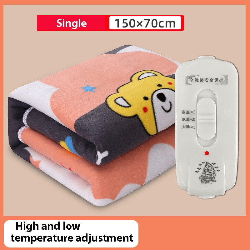 Elektrická deka, hrubší ohrievač, dvojitý ohrievač tela, 150 * 120 cm, vyhrievaná deka, termostat, vykurovacie elektrické deky do postelí