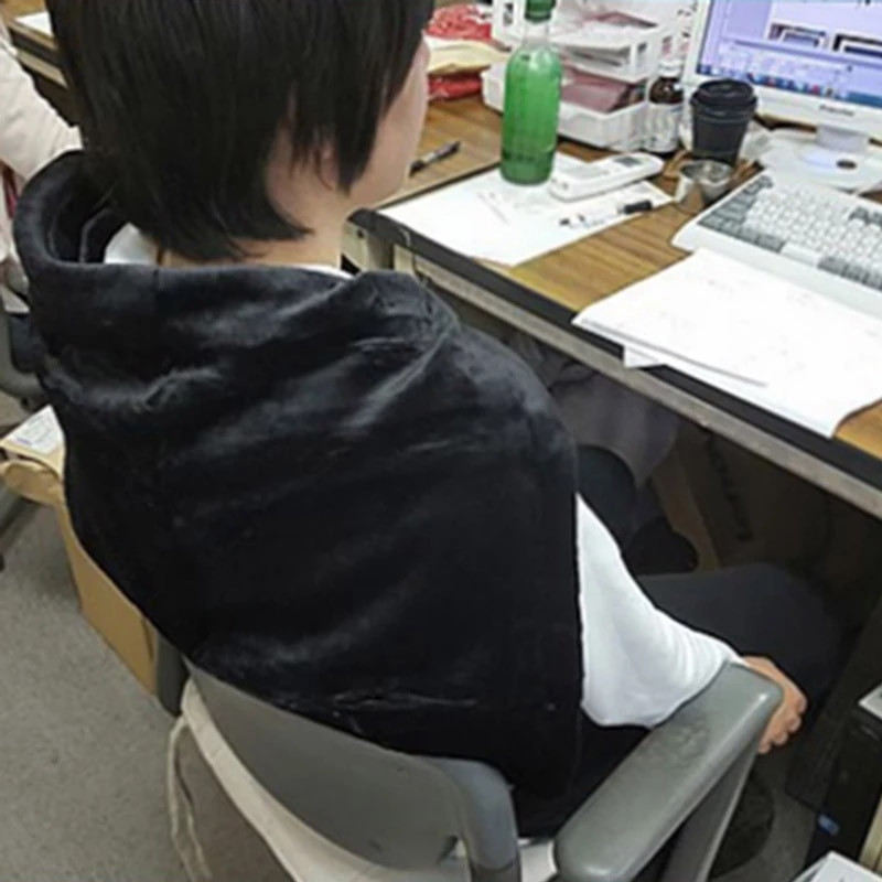 USB teplá elektrická vykurovacia šatka Mäkká teplá fleecová vykurovacia podložka pre domácu kanceláriu Zimné teplé elektrické prikrývky na krk a ramená