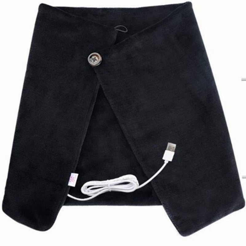 USB teplá elektrická vykurovacia šatka Mäkká teplá fleecová vykurovacia podložka pre domácu kanceláriu Zimné teplé elektrické prikrývky na krk a ramená