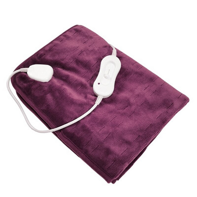 Elektrická vyhrievaná deka s 3 úrovňami vykurovania Mäkká plyšová vyhrievaná deka s rýchlo sa nahrievajúcimi a prateľnými látkami v práčke