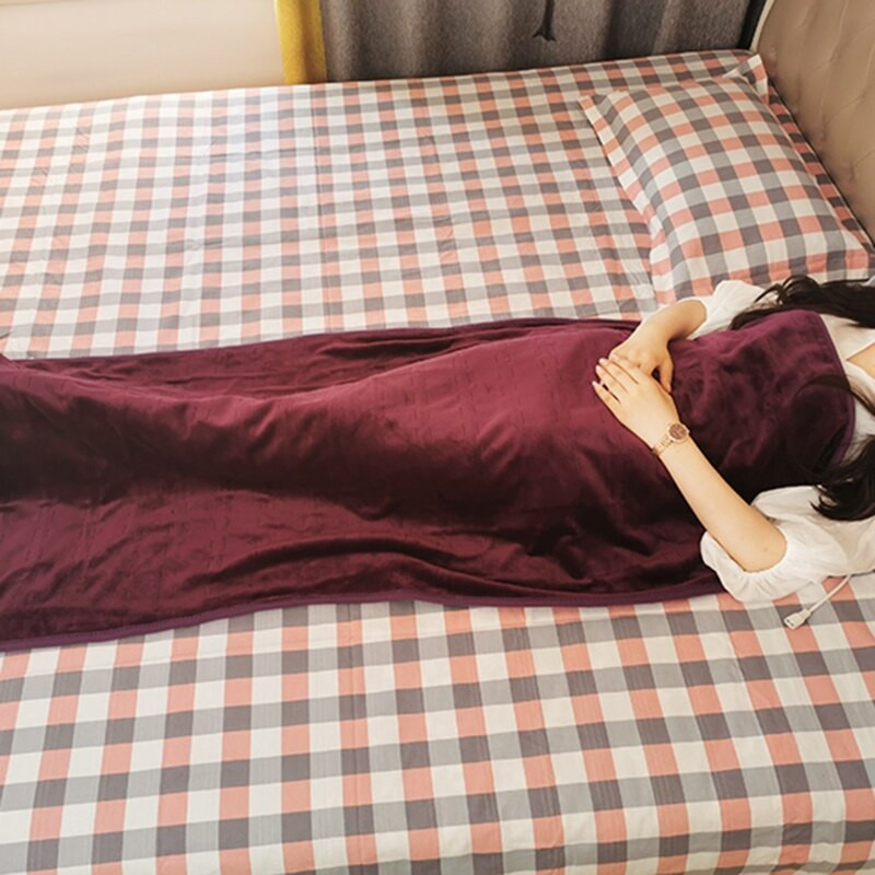 Elektrická vyhrievaná deka s 3 úrovňami vykurovania Mäkká plyšová vyhrievaná deka s rýchlo sa nahrievajúcimi a prateľnými látkami v práčke