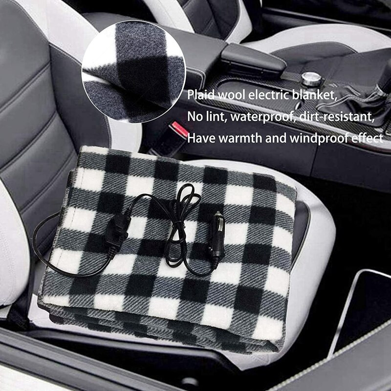 Šildoma antklodė automobilinė elektrinė antklodė 12V automobilio elektrinė antklodė tinklelis šiltas rudens ir žiemos automobilio elektrinis antklodė