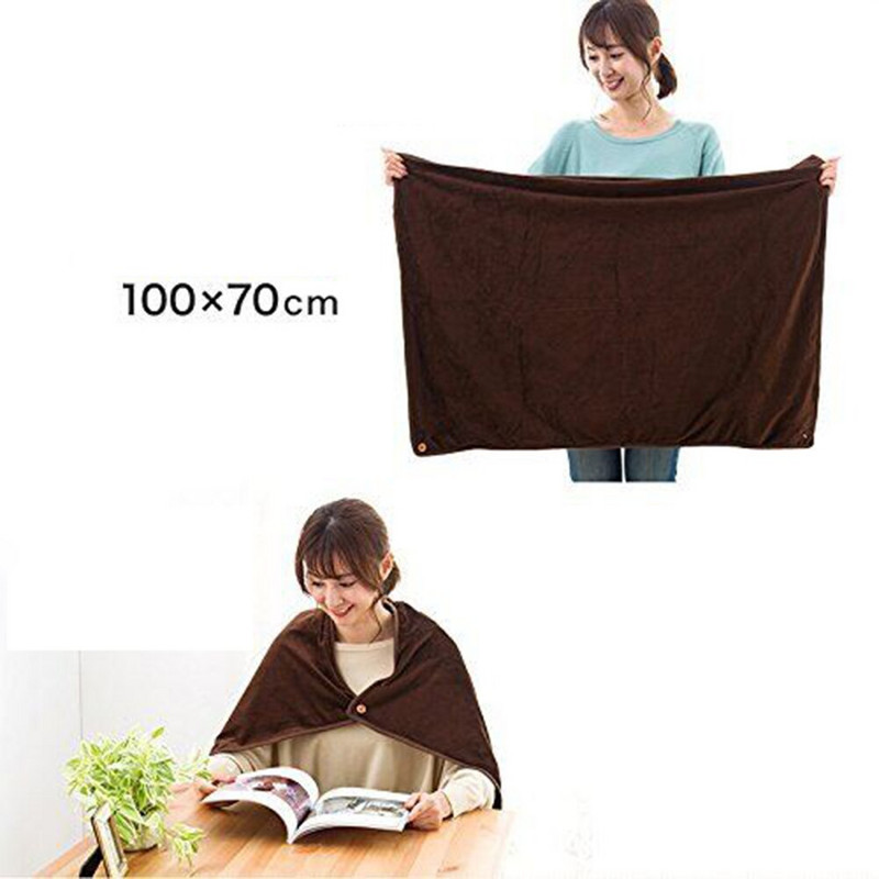 USB elektrická vyhrievacia deka vyhrievaná podložka zimná teplá šatka úľava od bolesti masáž mäkká pokožka priateľská k ramenám, krku, chrbtu a nohám