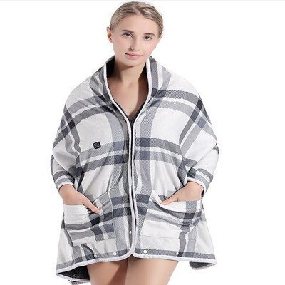 USB vyhrievací šál, mobilná flanelová elektrická deka s elektrickým napájaním, elektrická deka do domácnosti pre vonkajšie aj vnútorné teplo