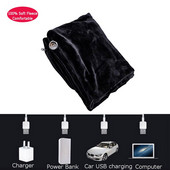 2021 USB teplá elektrická vykurovacia šatka z mäkkej teplej fleecovej vykurovacej podložky do domácej kancelárie, zimné teplé elektrické prikrývky na krk a ramená