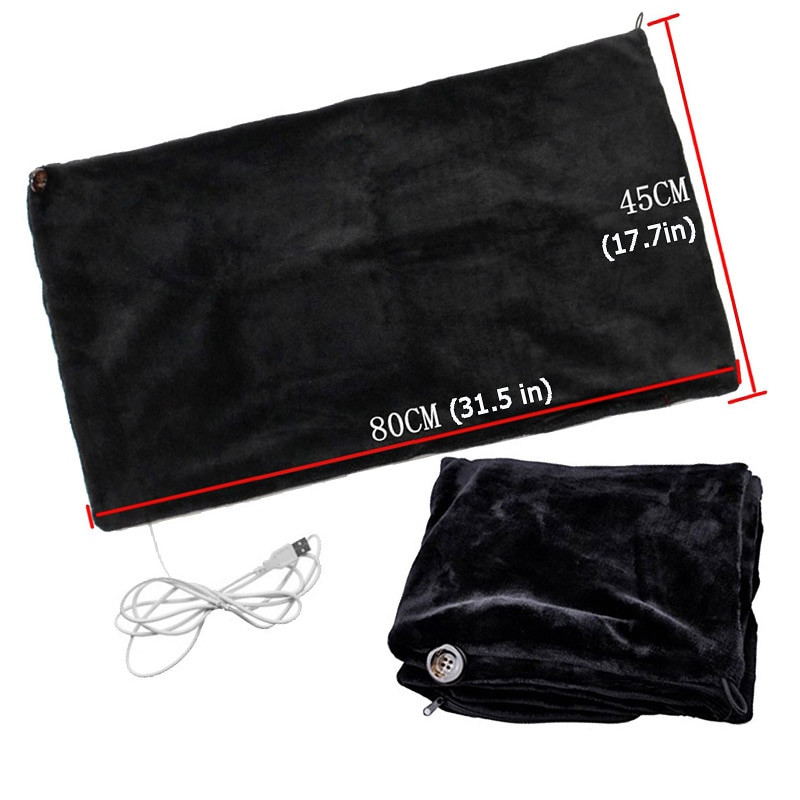 2021 USB teplá elektrická vykurovacia šatka z mäkkej teplej fleecovej vykurovacej podložky do domácej kancelárie, zimné teplé elektrické prikrývky na krk a ramená